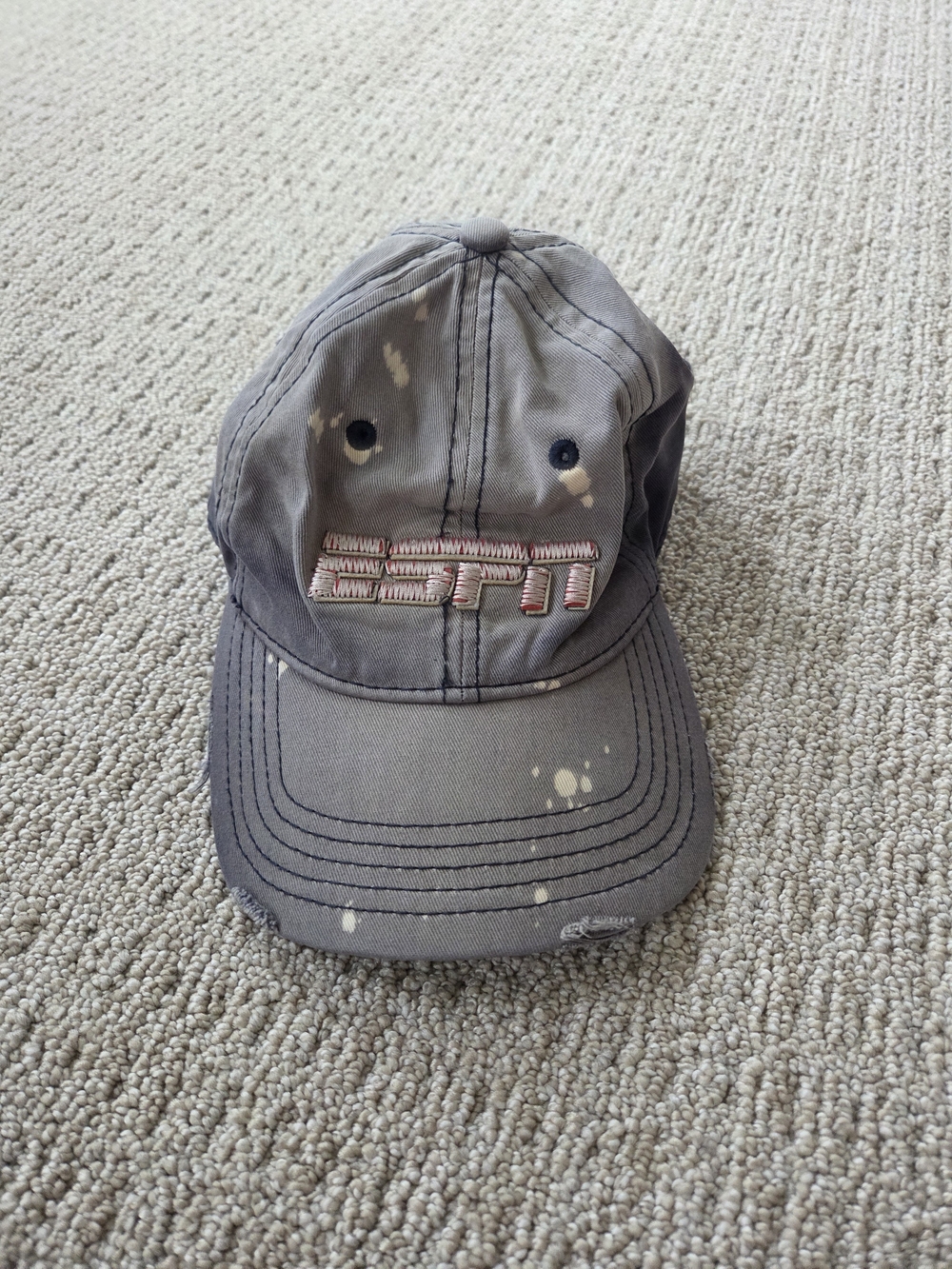 ESPN Gray Washed Baseball Cap